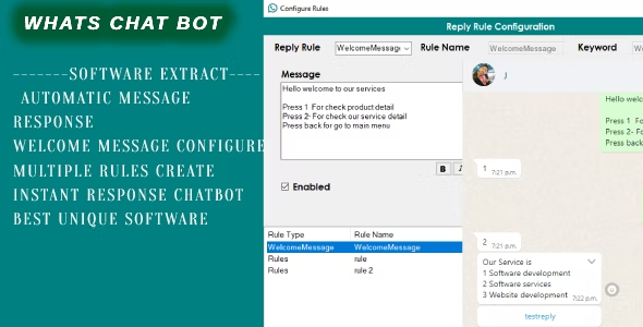 Whatsapp ChatBot Pro -send automatically message